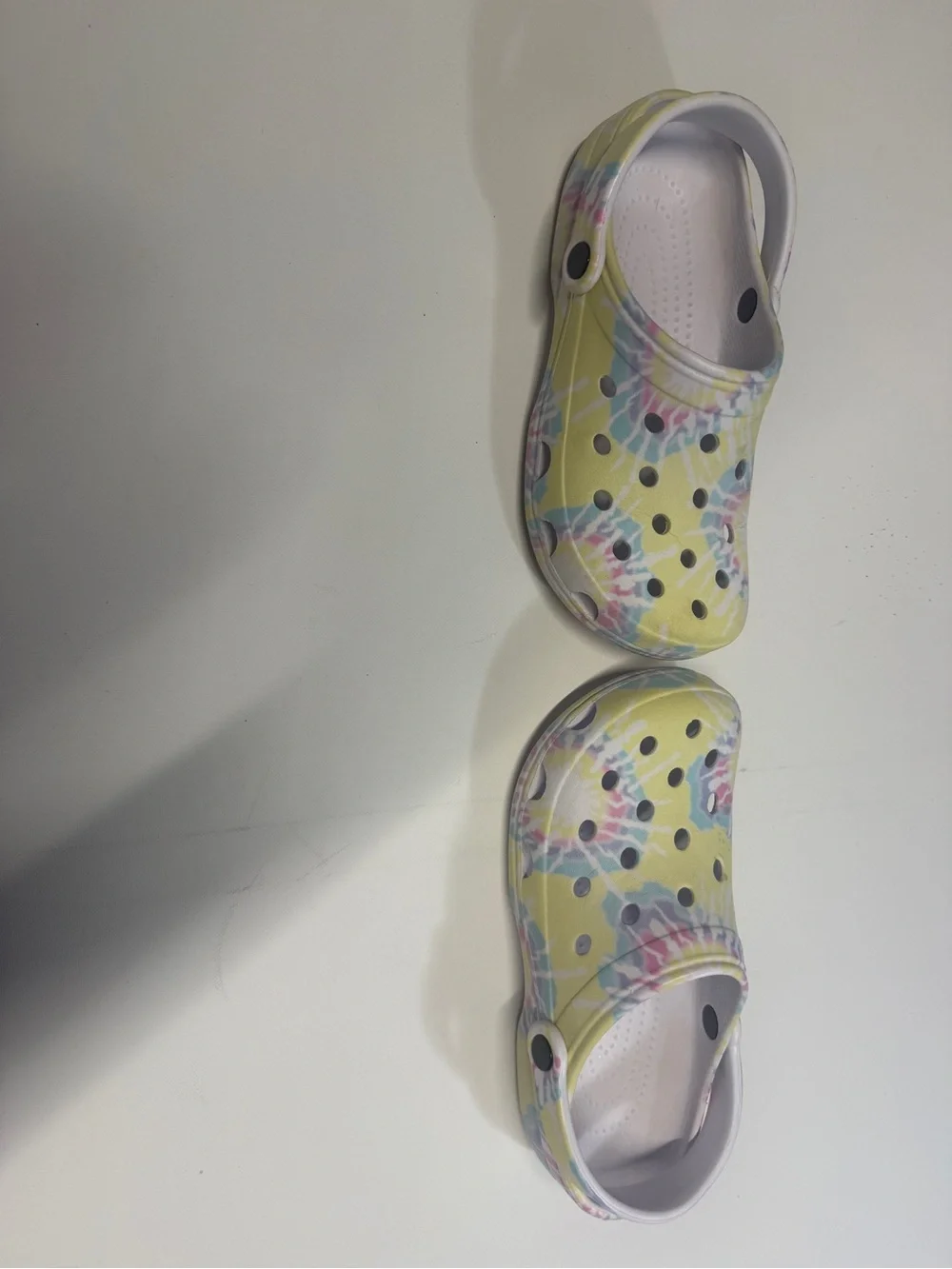 Time and Tru Tie-Dye Clog Sandals - Yellow Multicolor - Picture 4 of 9